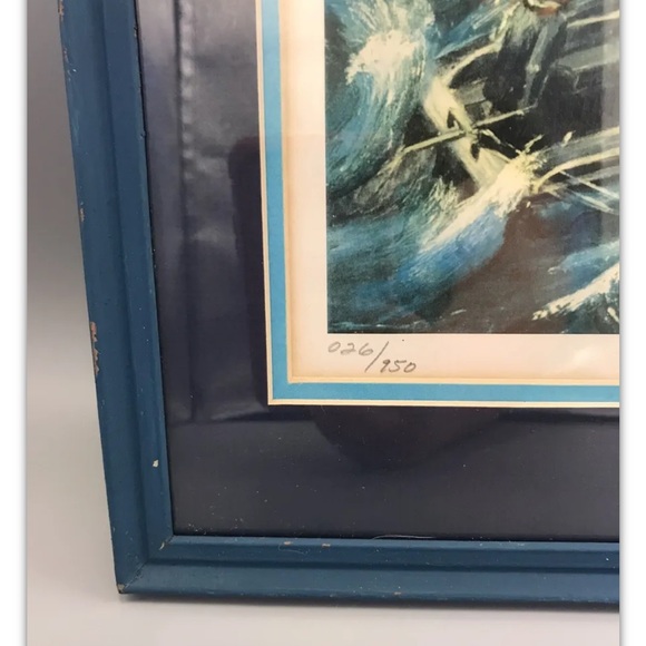Storm at Sea signed & numbered Art Print by Ray Whitfield. Double matted - Picture 3 of 10